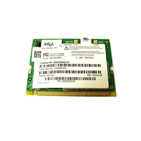 TOSHIBA G86C0000X310 WIRELES MINI-PCI CARD