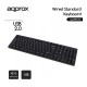 APPROX appKBVLV2 WIRED STANDARD KEYBOARD USB BLACK